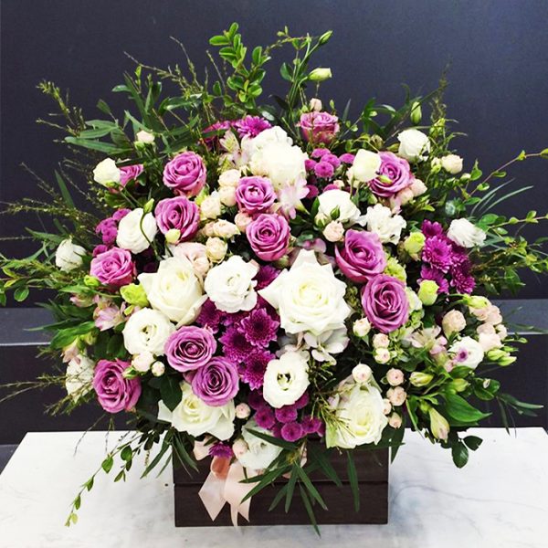 10 mẫu hoa sinh nhật màu tím lãng mạn tặng bạn gái giấc mơ tím