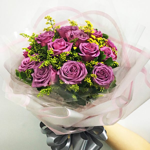 10 mẫu hoa sinh nhật màu tím lãng mạn tặng bạn gái kẹo ngọt