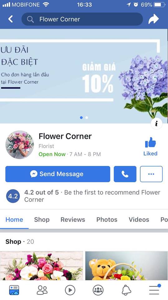 hướng dẫn cách đặt hoa online tại flower corner