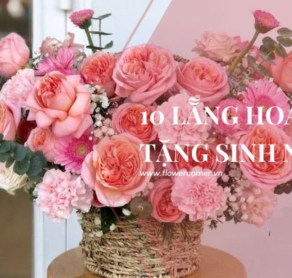 10 mẫu lẵng hoa đẹp tặng chúc mừng sinh nhật